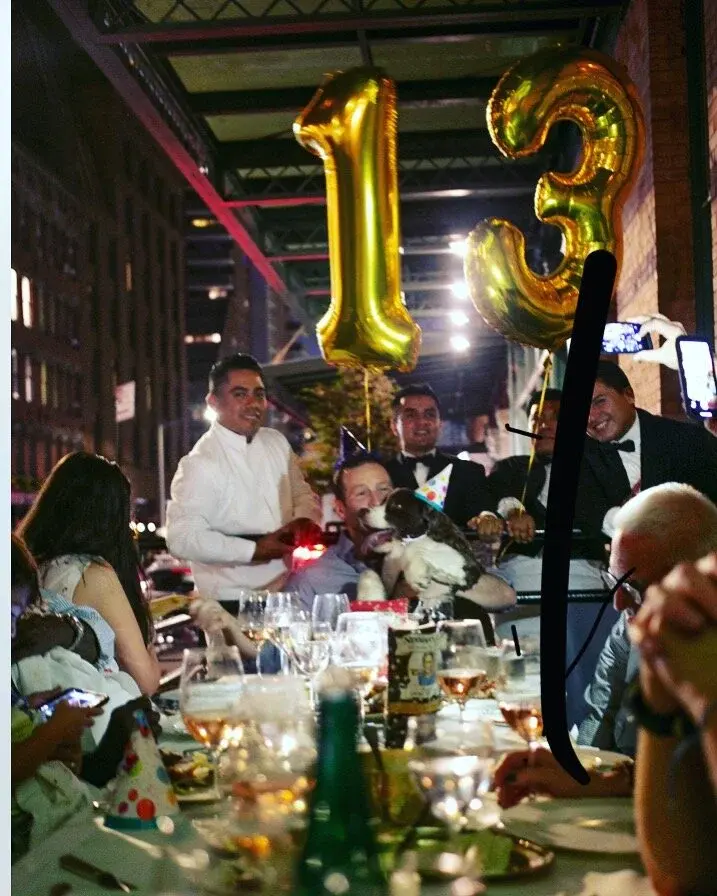 A celebration dinner