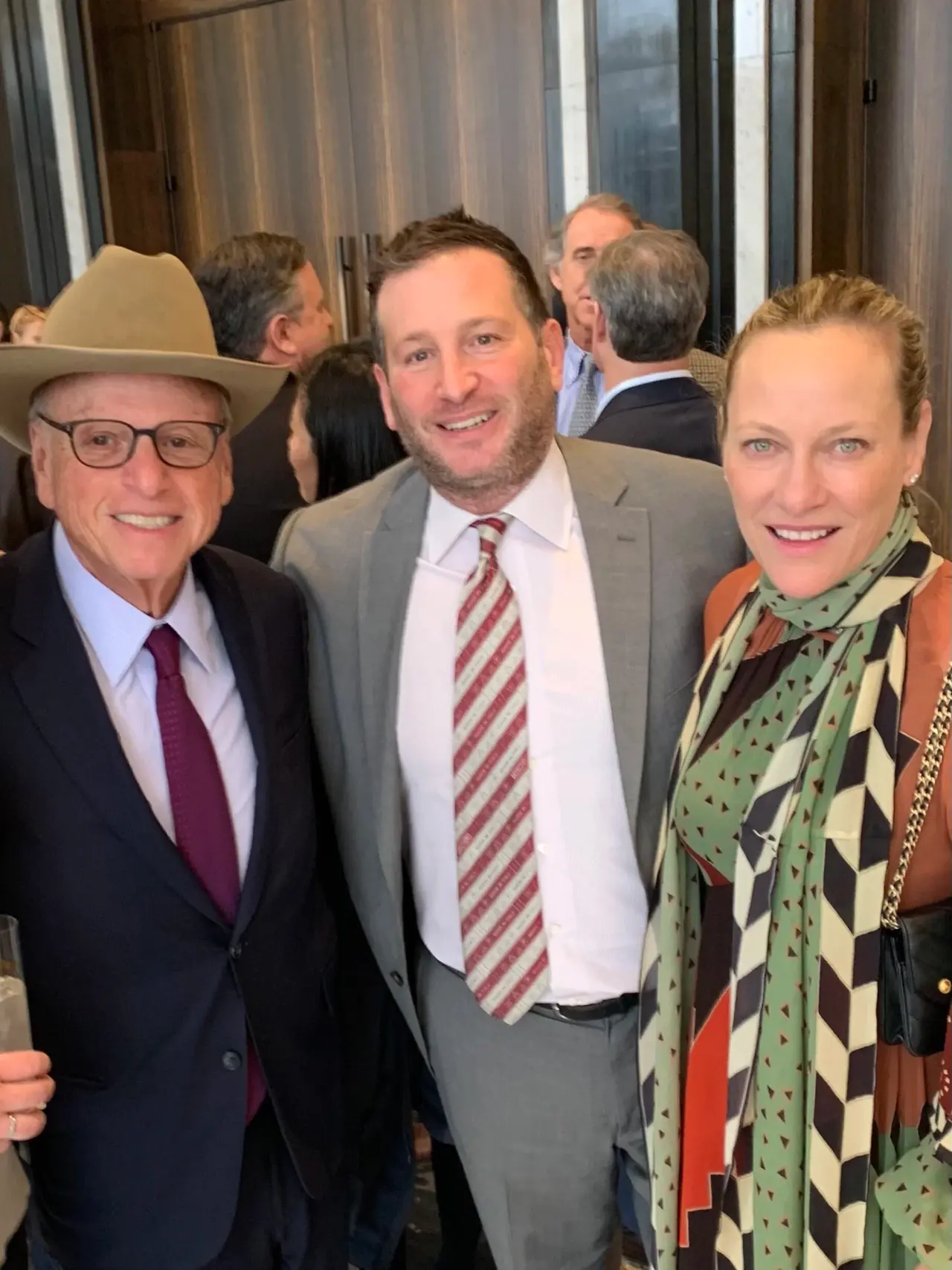 With friends at a gala