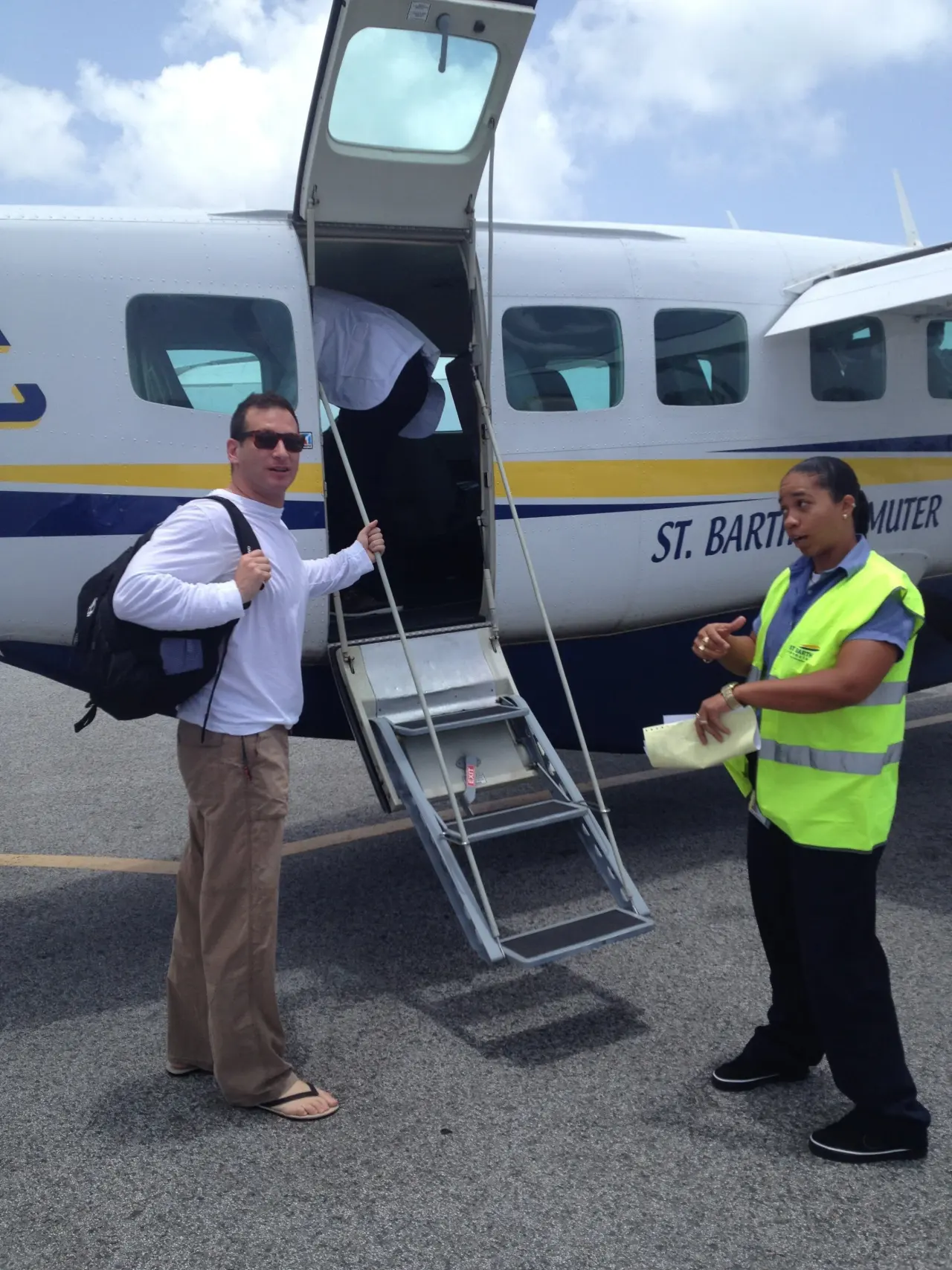 Arriving at St Barth