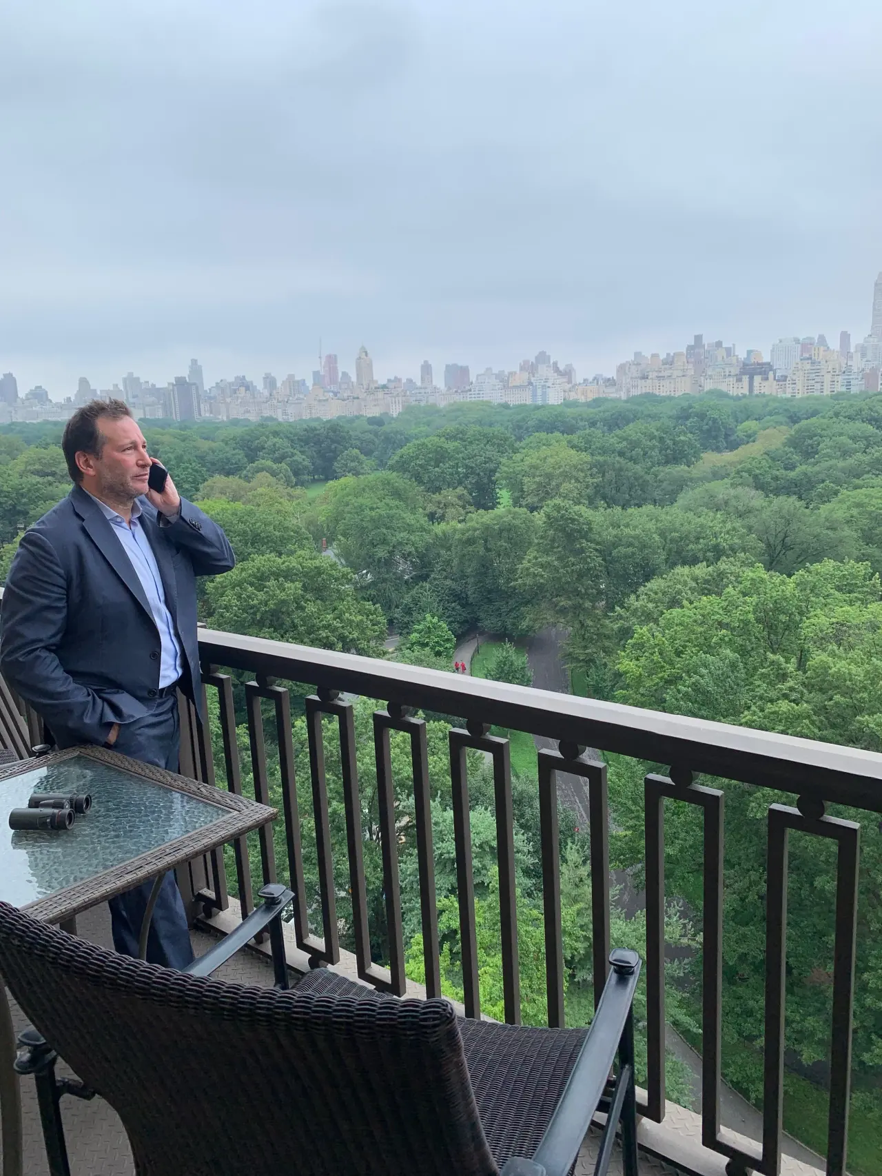 On a call above Central Park